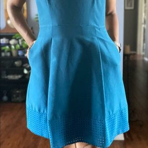 J Crew Size 8 Teal Dress w/ Pockets